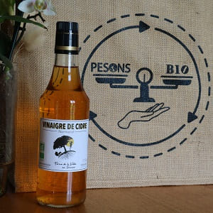 bouteille vinaigre de cidre 50cl bio de Normandie