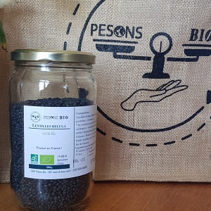 bocal lentilles béluga bio