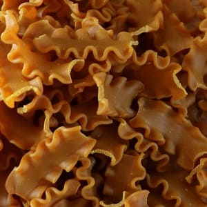 pâtes mafaldines au curcuma bio de Normandie